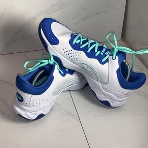 NIKE FLY.BY MID 3 WHITE/GAME ROYAL-GREEN GLOW SIZE MEN'S 12 [DD9311-102]with box